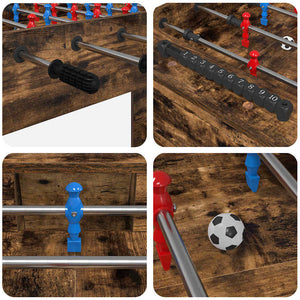Tischfußballtisch Geräucherte Eiche 125 cm