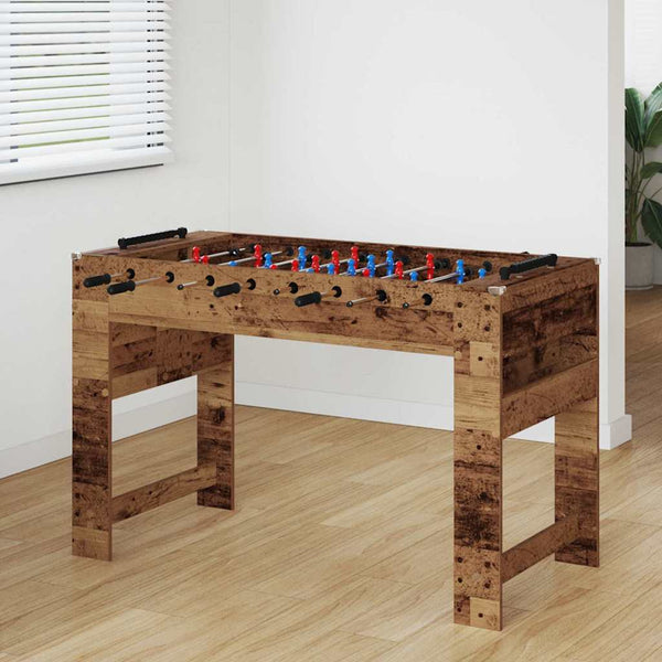 vidaXL Baby-foot en bois de récupération 125 x 60,5 x 80 cm en bois d'ingénierie