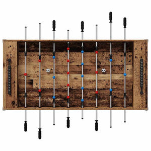 vidaXL Baby-foot en bois de récupération 125 x 60,5 x 80 cm en bois d'ingénierie