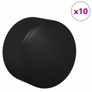 Tischfußball Endkappen, 10er-Set, Schwarz