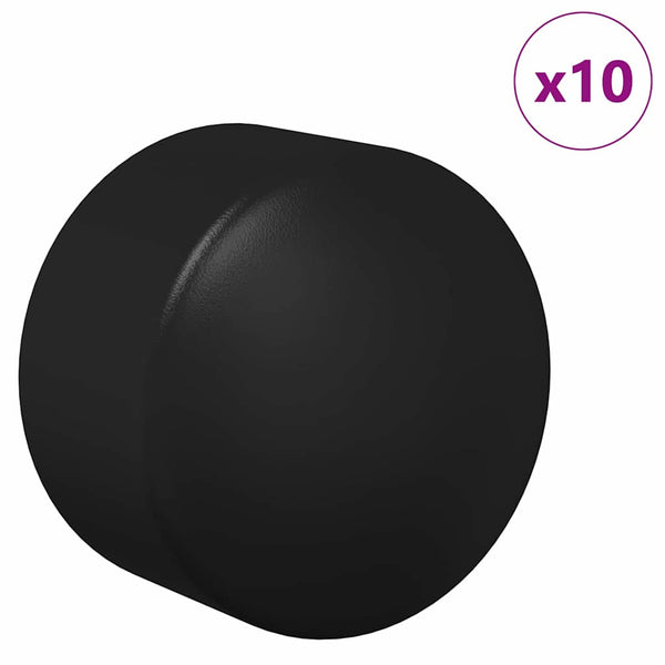 Tischfußball Endkappen, 10er-Set, Schwarz