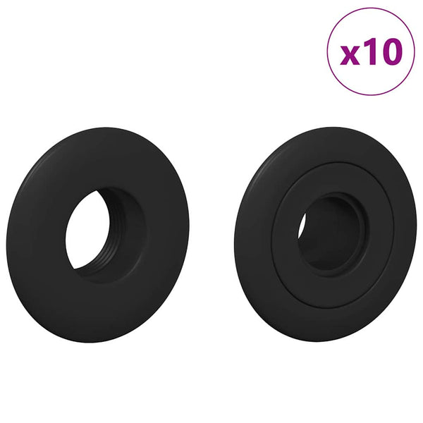 Tischfußball Lager Schwarz 10er-Set