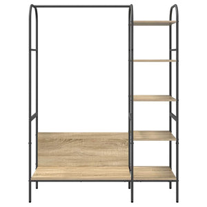 vidaXL Portant avec étagère Marron 120 x 44 x 160 cm Bois d'ingénierie