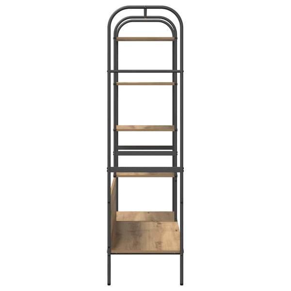 Kleiderständer mit Regal Beige