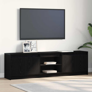TV-Einheiten Schwarz Holzwerkstoff 180 cm (2er Set)