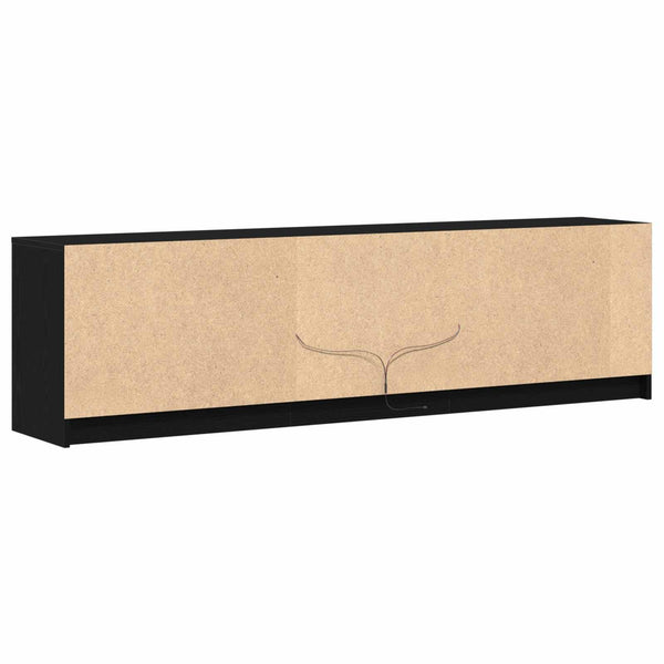 TV-Einheiten Schwarz Holzwerkstoff 180 cm (2er Set)