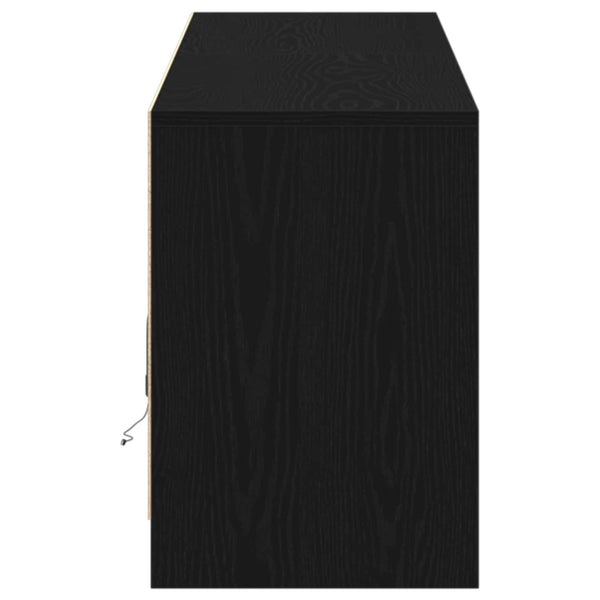 TV-Einheiten Schwarz Holzwerkstoff 180 cm (2er Set)