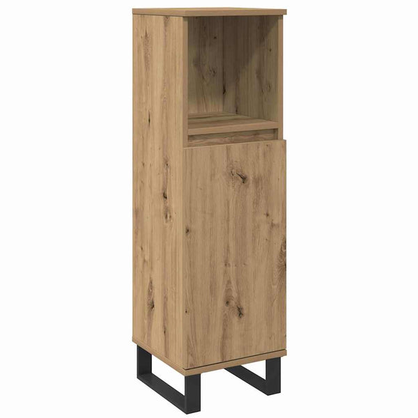 Badezimmermöbel Set Braun Holzwerkstoff 3-teilig