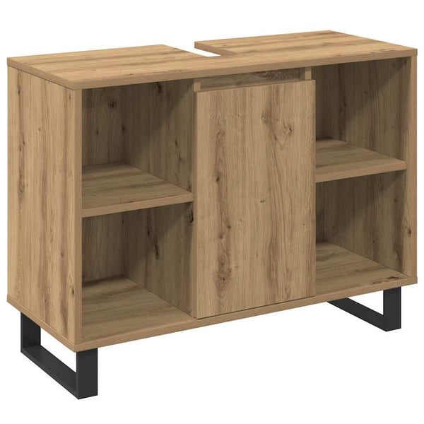 Badezimmermöbel Set Braun Holzwerkstoff 3-teilig