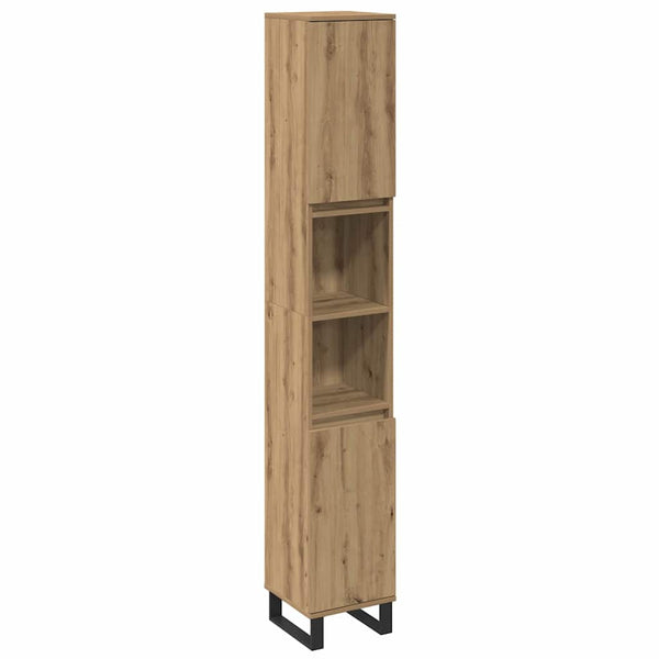 Badezimmermöbel Set Braun Holzwerkstoff 3-teilig
