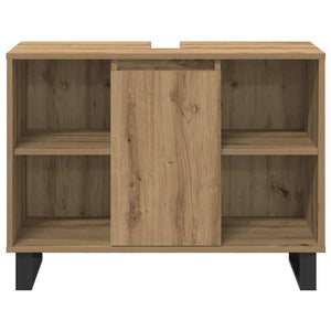 Badezimmermöbel Set Braun Holzwerkstoff 3-teilig