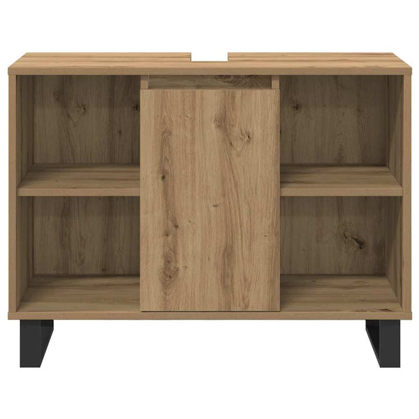 Badezimmermöbel Set Braun Holzwerkstoff 3-teilig