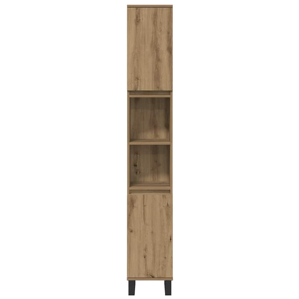 Badezimmermöbel Set Braun Holzwerkstoff 3-teilig