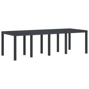 Anthrazit Gartentisch 250cm Poly-Rattan