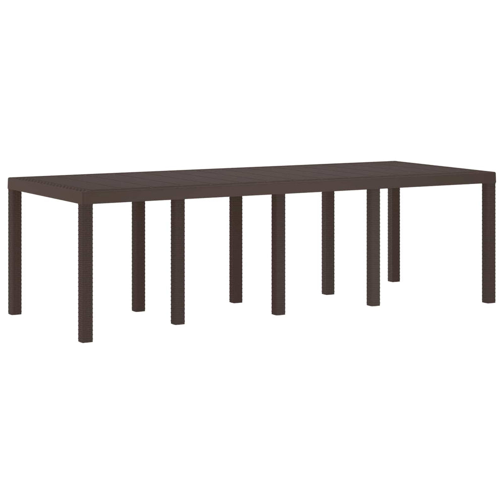 Braun Gartentisch Poly-Rattan 250cm