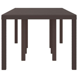 Braun Gartentisch Poly-Rattan 250cm