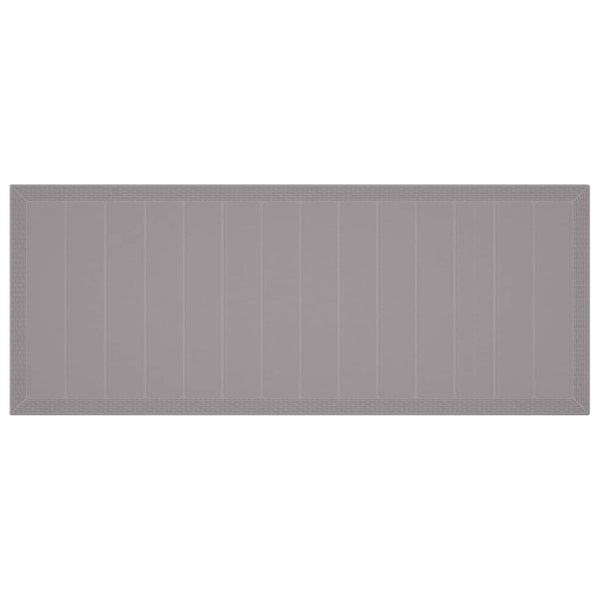 Gartentisch Hellgrau Poly-Rattan 250 cm