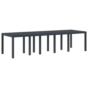 Gartentisch Anthrazit 300 cm Poly Rattan