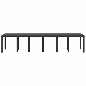 Anthrazit Gartentisch 350 cm Poly-Rattan