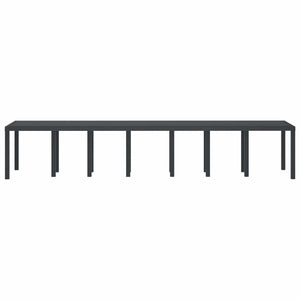Anthrazit Gartentisch 400 cm Poly-Rattan