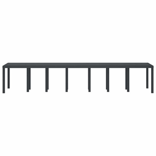 Anthrazit Gartentisch 400 cm Poly-Rattan