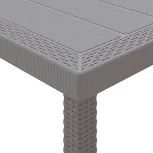 Garten Essgruppe mit Kissen, Hellgrau/Anthrazit