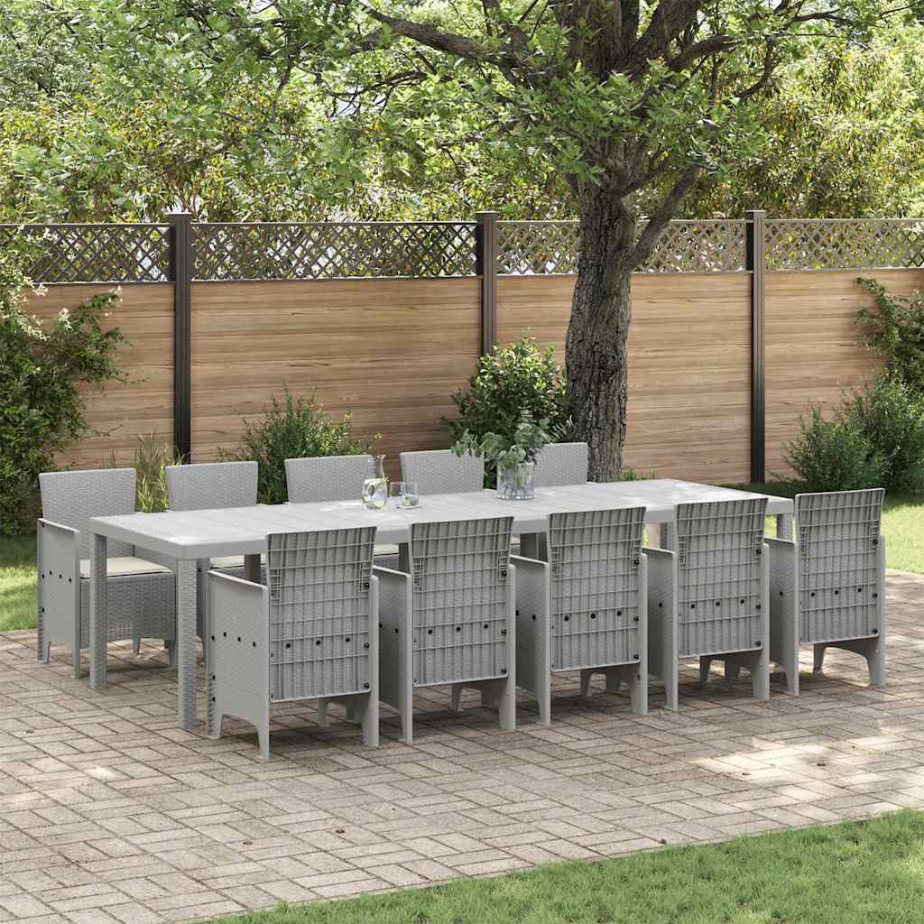 Garten Essgruppe mit Kissen, 11-teilig