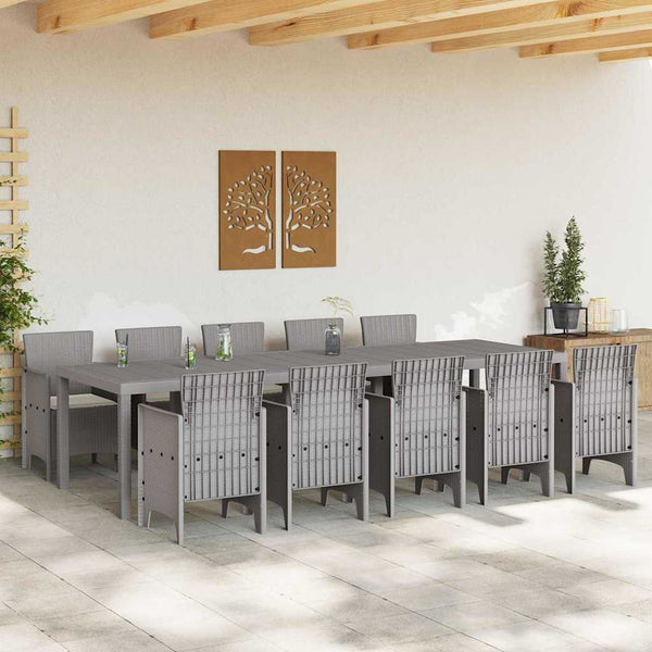 Garten Essgruppe mit Kissen, 11-teilig