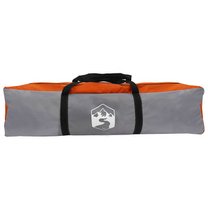 2-Personen Sofortzelt Grau/Orange