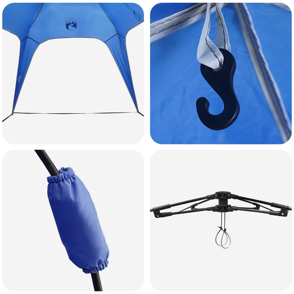 4-Personen Sofortzelt Azure Blau