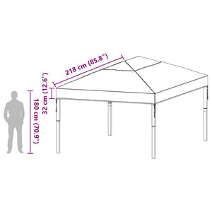 Pavillon Ersatzbezug Transparent PVC 400x300