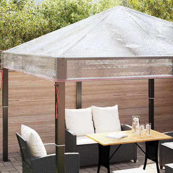 Pavillon Ersatzbezug Transparent PVC 300x300