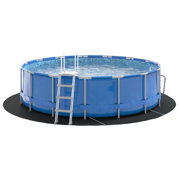 Pool Bodenfolie Schwarz Ø 366cm