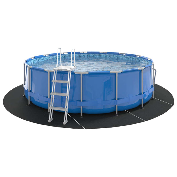 Pool Bodenfolie Schwarz Ø 458cm