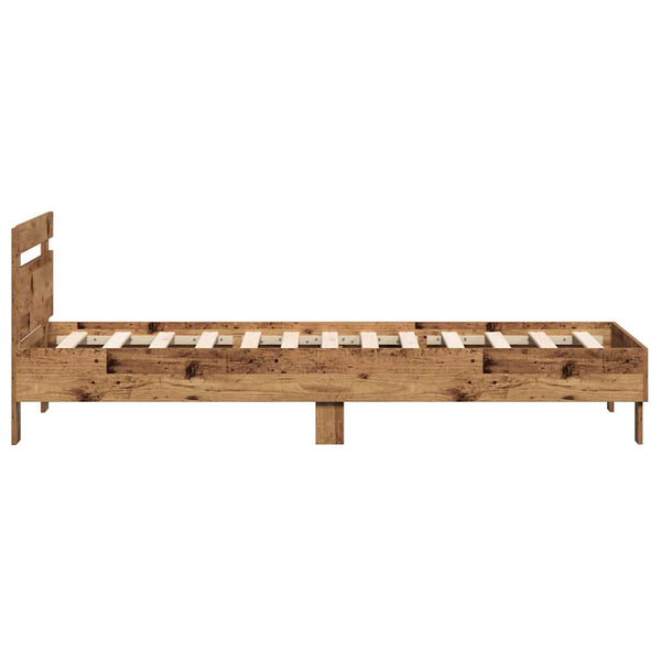 Bettrahmen Altholz mit Kopfteil 203x95 cm