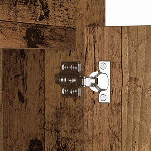 LED Nachttisch Altholz 38x34x61cm