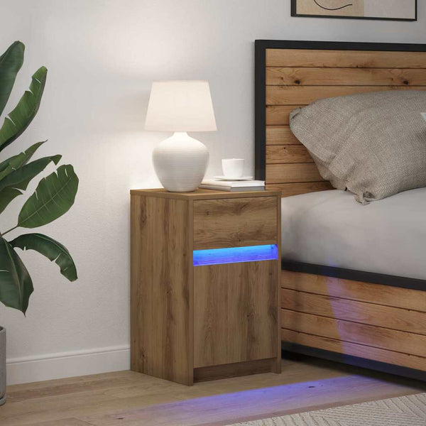 LED Nachttisch Artisan Eiche