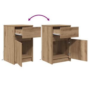 LED Nachttisch Artisan Eiche