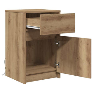LED Nachttisch 2er-Set Artisan Eiche