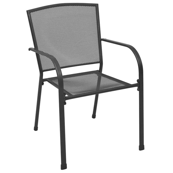 Garten Essgruppe 7-teilig Anthrazit