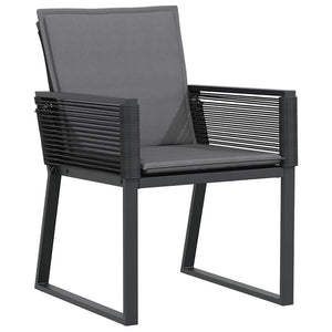 Anthrazit Poly Rattan Garten Essgruppe 7-teilig