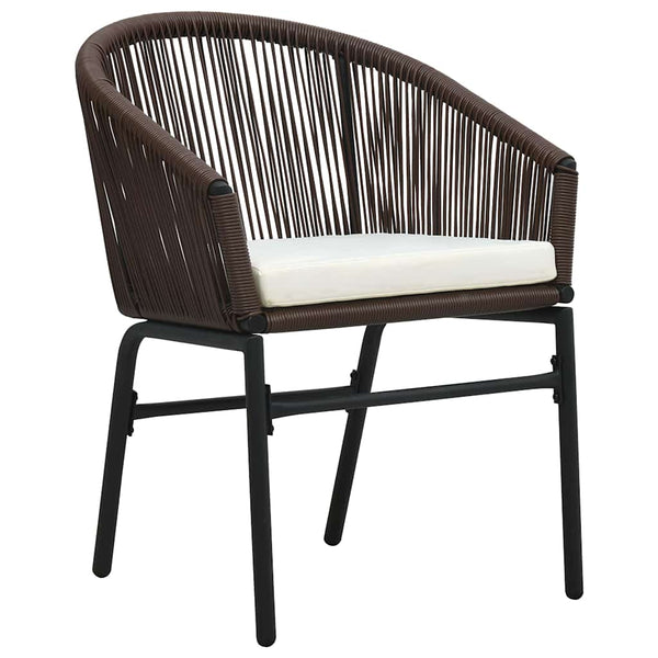 vidaXL Salon de jardin 7 pcs Marron Résine tressée