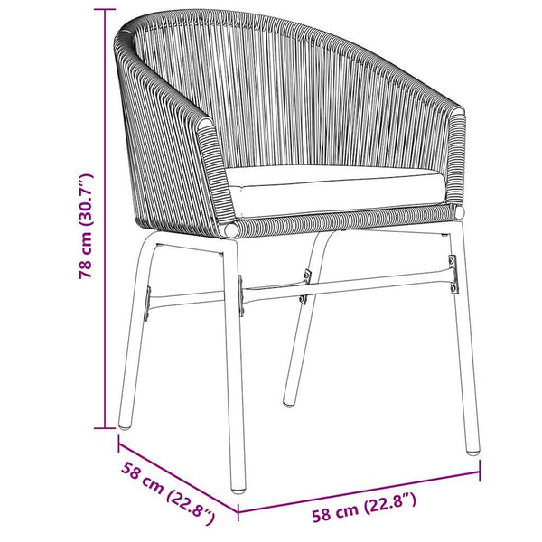vidaXL Salon de jardin 7 pcs Marron Résine tressée