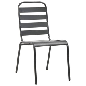 Garten Essgruppe 11-teilig Anthrazit Stahl