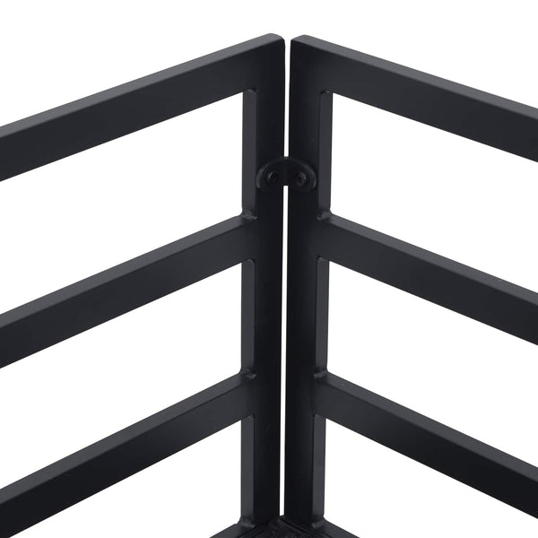 Gartensofa Set Schwarz Aluminium mit Kissen
