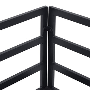 vidaXL Ensemble de canapés de jardin avec coussins 8 pcs Aluminium noir