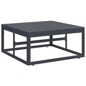 Gartensofa Set mit Kissen, 13-teilig, Schwarz