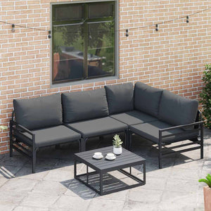 Gartensofa Set mit Kissen, 4-teilig