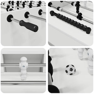 Tischfußballtisch Weiß 146,5 cm