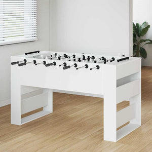 Tischfußballtisch Weiß 146,5 cm